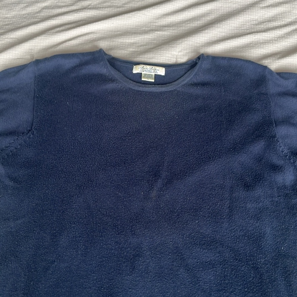 Women’s Brooks Brothers Navy Blue Sweater L - Picture 2 of 6